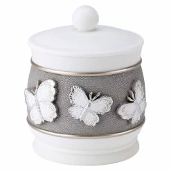 Discount 😍 Bathroom Jars Avanti Yara Covered Jar 👍