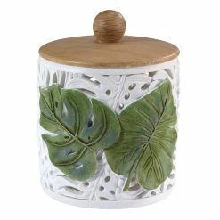 Outlet 🥰 Bathroom Jars Avanti Viva Palm Jar 🎉