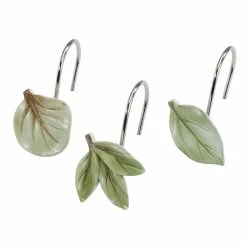 Wholesale ✔️ Shower Curtain Hooks Avanti Ombre Leaves Shower Hooks 🛒