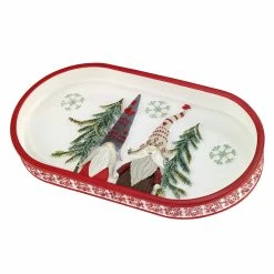Promo ⭐ Bath Accessories Avanti 🎄 Christmas Gnomes Bath Tray 🧨