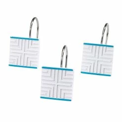 New 💯 Shower Curtain Hooks Avanti Now House By Jonathan Adler Mercer Shower Hooks ❤️