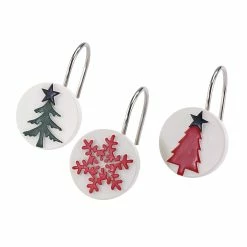 Best Sale 🎁 Shower Curtain Hooks Avanti Tis The Season Shower Hooks 😍
