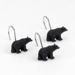 Top 10 ✔️ Avanti Black Bear Lodge Shower Curtain Hooks 🔥