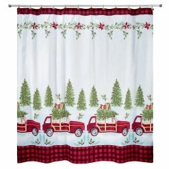 Hot Sale 🌟 Shower Curtains Avanti Woody Wagon Fabric Shower Curtain 🔔 -Cheap Avanti Store unnamed file 193