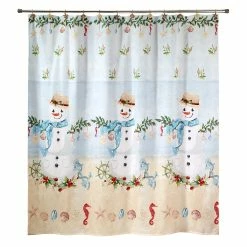 Cheapest 💯 Shower Curtains Avanti Coastal Snowman Shower Curtain 🤩