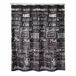 Cheap 😍 Shower Curtains Avanti Chalk It Up Shower Curtain ⌛