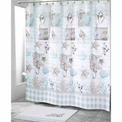 Best Pirce 🥰 Shower Curtains Avanti Farmhouse Shell Shower Curtain 🎁