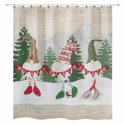Promo ❤️ Shower Curtains Avanti Merry Gnome Shower Curtain 🌟