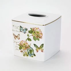 Brand new 👍 Tissue Box Holders Avanti Butterfly Garden Ceramic Tissue Box 🎉