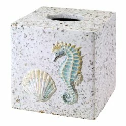 Hot Sale 🧨 Tissue Box Holders Avanti Coastal Terrazzo Tissue Cover 🎉