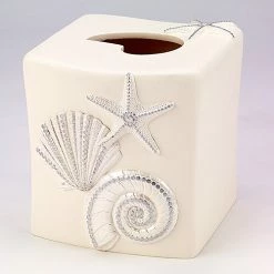 Best Sale 👍 Tissue Box Holders Avanti Sequin Shells Tissue Cover ✔️