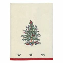 Coupon 🥰 Towels Avanti Spode ❄ Christmas Tree Red Bath Towel 🔥