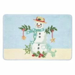 Flash Sale 🌟 Bath Rugs & Mats Avanti Coastal Snowman Bath Rug 🎁