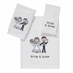 Cheapest 🥰 Towels Avanti Linens Bride & Groom Towel Collection 👏