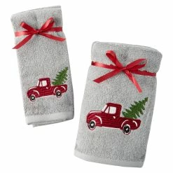 Flash Sale ✔️ Avanti 🎁 Christmas Truck 2pk. Hand/Fingertip Towels 👏