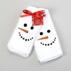 Best Sale ✔️ Avanti Holiday Cute Face 2pk. Fingertip Towels ✔️