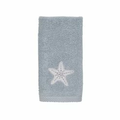 Promo ❤️ Towels Avanti Sequin Shells Fingertip Towel 😀