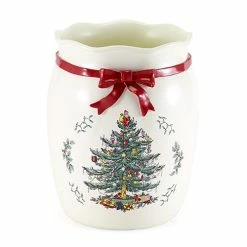 Discount 🔥 Trash Cans Avanti Spode 🎅 Christmas Tree Red Wastebasket ✨