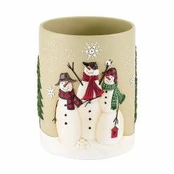 Best Sale 🤩 Trash Cans Avanti Snowmen Gathering Wastebasket ⭐